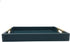 16.5''x12'' Serving Tray with Polished Metal Handles, Rectangle Coffee Table Tray, Modern Decorative Tray, Large