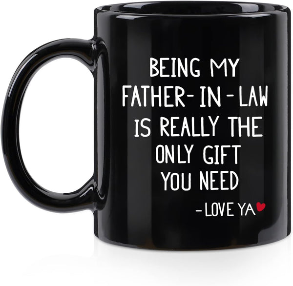 Being My Father-in-law Coffee Mug - 11 Oz Black Gift for Christmas Birthday or Father's Day from Daughter Son
