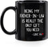 Being My Father-in-law Coffee Mug - 11 Oz Black Gift for Christmas Birthday or Father's Day from Daughter Son