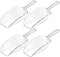 Hestya 4 Pcs Multi Purpose Clear Plastic Scoops for Candy Buffet, Kitchen, Ice Food