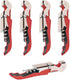 Professional Waiter Corkscrew Wine Openers Set, 4 PCS, Heavy Duty Stainless Steel Hinges for Bartenders