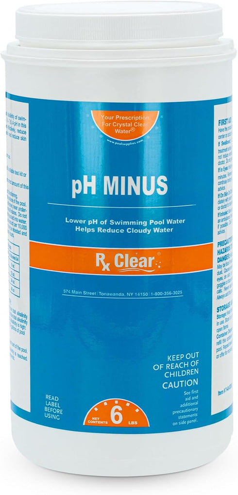Rx Clear Swimming Pool pH Minus | pH Decreaser and Alkalinity Reducer