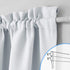 NICETOWN Greyish White Sidelight Door Panel | Room Darkening French Door Thermal Drapery, 25" x 72"