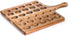30 17"x13" Okllen Holes Reversible Wooden Deviled Egg Platter with Handle, Acacia Wood Deviled Egg Tray Charcuterie