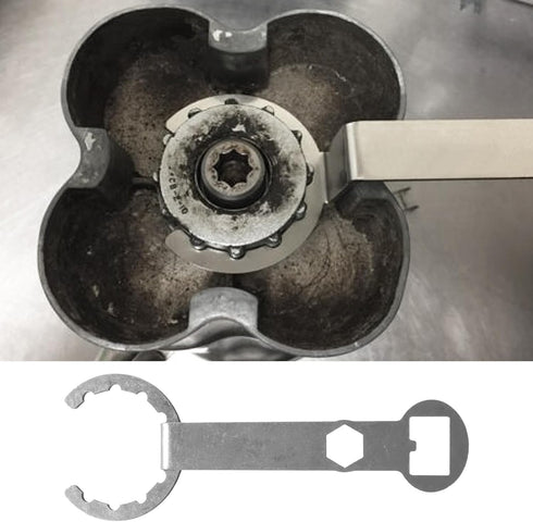 Improved Wrench for Waring 002963 Plus Lock Removal for One Gallon Cb Blender