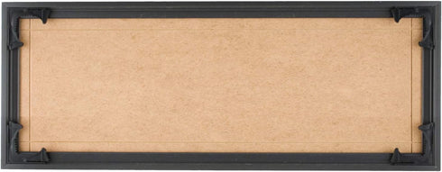 Quadro Frames 7x18 inch Picture Frame, Black, Style P375-3/8 inch Wide