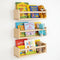 AZSKY Floating Nursery Book Shelves-Natural Wood Bookshelf for Kids Room 16 Inch-Small