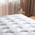 WhatsBedding Waterproof King Size Mattress Pad, Cotton Top Down Alternative Filling Quilted Mattress Topper Cover