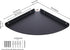 YUjieSTC 3.0mm Rooms(9 Corner Shelf, Aluminum Alloy Corner Shelf wall Mounted, for Offices, Bedrooms, Kitchens