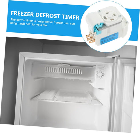 HEMOTON Refrigerator Defrost Timer Fridge Defrost Timer Electronic Defrost Timer Refrigerator Supply Defrost Timer for Kitchen Fridge Defrost Timing Tools Iron Freezer Kitchenware