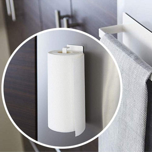 iayokocc Magnetic Towel Bar, Kitchen Towel Rack Magnetic Paper Towel Holder for Refrigerator Multifunctional Paper Roll