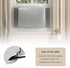 Indoor Air Conditioner Cover, AC Unit Window Cover with Double Insulation and Elastic Drawstring, 25L x 17H x 3.5D