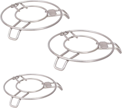 Stainless Steel Pot Stand Set of 3, Heat Resistant Hot Pan Mat Pack of 3