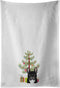 Caroline's Treasures BB1599WTKT Christmas Tree and French Bulldog Kitchen Towel Set of 2, 19 x 25, White