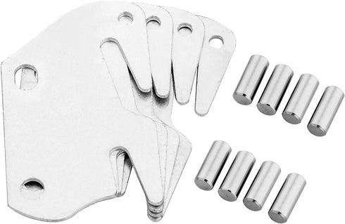 Universal Wood Rail Hook Plates for Footboard Frame, Replacement Wooden Bed Frame Bracket (Set of 4)