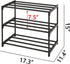 Small Stackable Shoe Rack,Narrow Kids Shoe Stand,Metal Shoe Storage Shelf for 6-8 Pairs of Shoes Entryway and Closet Hallway(3-Tier, Black) by TAUEHR