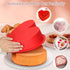 3 Pcs Silicone Cake Molds, Heart Shaped Cake Pans for Baking Homemade Dining, 8 In, 6 In, 4 In