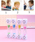 3 Minute Sand Timer Set for Brushing Teeth, Pack of 6 Colorful Smiley Hourglass Timers