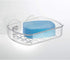 5.25" 4" 2", Clear,19600 iDesign BPA-Free Plastic Suction Bar Soap Dish - x x