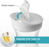 50 Oz Set 2 NETANY Plastic Water Carafe with Flip Top Lid, of Square Base Juice Containers, Clear Plastic Pitcher
