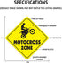 Landon's Room Sign Crossing Zone Xing - Indoor/Outdoor Kids Bedroom Decor, 14" Tall