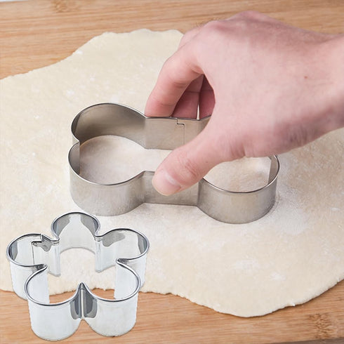 6 PACK Stainless Steel Flower Shaped Cookie Cutters, Small Biscuit Cutters for Holiday Baking, Mousse Mold
