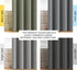 H.VERSAILTEX Blackout Room Darkening Thermal Insulated Grommet Curtains, Dove Gray, 1 Panel, 52" x 96"
