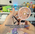 Portable Handheld Fan, 3-in-1 Small Neck/Desktop Fan, 90° Foldable, Aromatherapy Fan with LED, 5-Speed, 2400mAh (White)