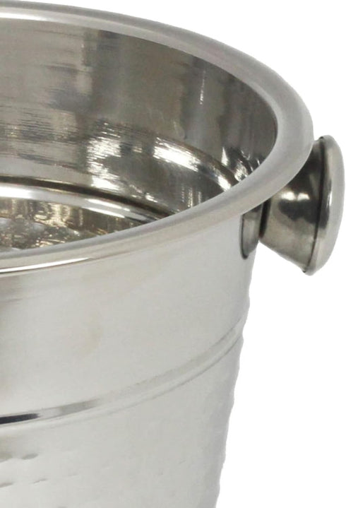 Chef Craft Hammered 4 Quart Champagne Bucket, Stainless Steel