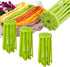 iPstyle Kitchen Pasta Drying Rack, Folding Noodle Stand with 10 Bar Handles, Green