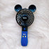 Kbinter Cute Personal Mini Fan - Handheld USB Rechargeable Fan with Colorful LED Light for Indoor Outdoor