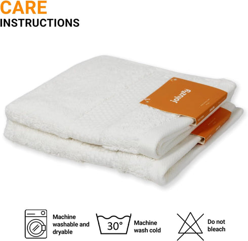 Set, 13" 12" (2 Pack, joluzzy Turkish Cotton Washcloths x Luxury Face Towels for Bathroom, Premium Hotel and Spa