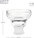 Host Glass Freeze Insulated Gel Chiller, Double Wall Frozen Cocktail Cups, Set of 2