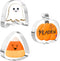 4" Halloween Cookie Cutters Set - Large Stainless Steel Baking Cutters in Pumpkin, Ghost, and Candy Corn Shapes