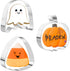 4" Halloween Cookie Cutters Set - Large Stainless Steel Baking Cutters in Pumpkin, Ghost, and Candy Corn Shapes