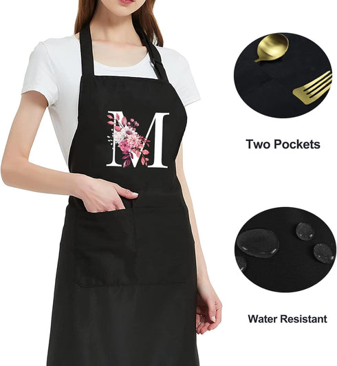 Personalized Aprons for Women with Pockets - Cute Baking Gifts for Mom's Birthday