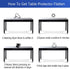 SPLENDEFUL 36x24 Inch Dining Room Table Clear PVC Table Cover Protector Rectangular Plastic Coffee Tablecloths Tabletop