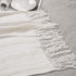 BATTILO HOME Boho Cream Throw Blanket for Couch, Decorative White Blanket Throw for Sofa Living Room, 50"x60"