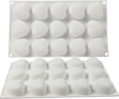 3D Silicone Baking Mold for Candles, Love Heart Shape Silicone Mold for Soap, Mousse Cake, French Dessert