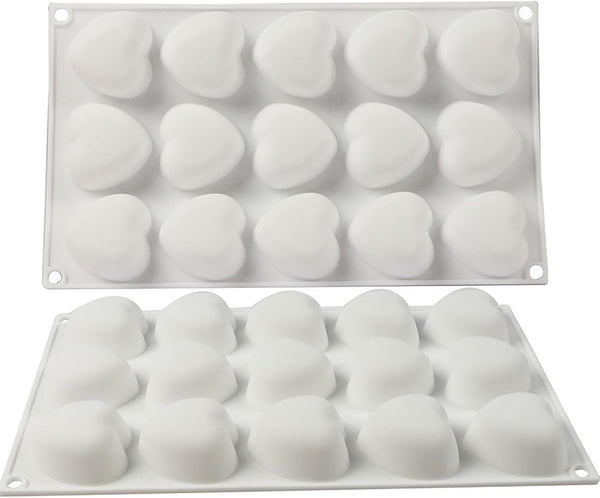3D Silicone Baking Mold for Candles, Love Heart Shape Silicone Mold for Soap, Mousse Cake, French Dessert
