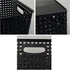 Asking 4-Pack Plastic Weave Storage Basket, Black Plastic Organizing Baskets