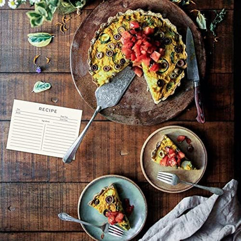 Jot & Mark Recipe Cards: 3x5 Inches Blank Double Sided, 50 Count (Modern Minimal)