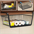Zerodeko Under Shelf Basket - Hanging Wire Storage Baskets for Kitchen Pantry, Desk, Bookshelf Organizer