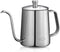 MERMOO YILAN 21oz Gooseneck Coffee Kettle, 600ml Stainless Steel Pour Over Drip Pot for Tea & Coffee (Silver)