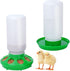 Set 1L Chicken Feeder and Waterer no Waste Chick Feeder and Waterer Kit Chicken Water Feeder Poultry Waterer Baby Chick