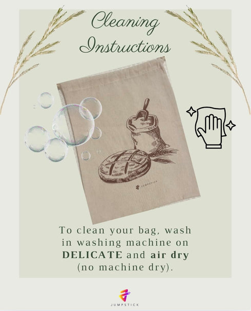 2 pack 13 x15 inches. Natural Organic Linen Bread Bags - - Large Ideal for Homemade Bread, Reusable, Gift, Christmas