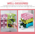 Hemoton 3pcs Refrigerator Bottle Storage Rack, Stackable Plastic Wine and Water Bottle Organizer for Pantry, Pink