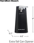 Hamilton Beach Electric Automatic Can Opener, Black (76702) with Easy-Clean Detachable Cutting Lever, Knife Sharpener,