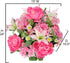Admired By Nature Spring Bush Artificial Hydrangea Flowers - Pink-Lily