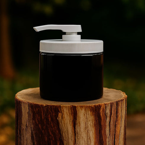 16oz (1, Royal Massage Refillable Pump Jar with Locking Dip Tube Dispenser BPA-Free Plastic Container for Massage Oils
